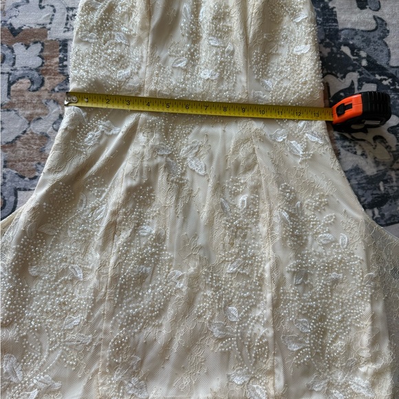 Oh Polly Cream Strapless Mini Dress - Picture 3 of 7